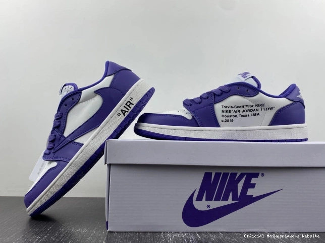 Official Maikesneakers AIR JORDAN OFF-WHITE DM7890-386 TRAVIS X 1 SCOTT X CUSTOM 0627